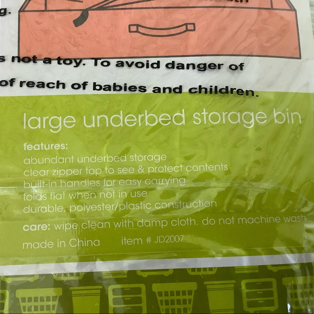 New Large Underbed Storage Bin Case Box - Picture 3 of 3